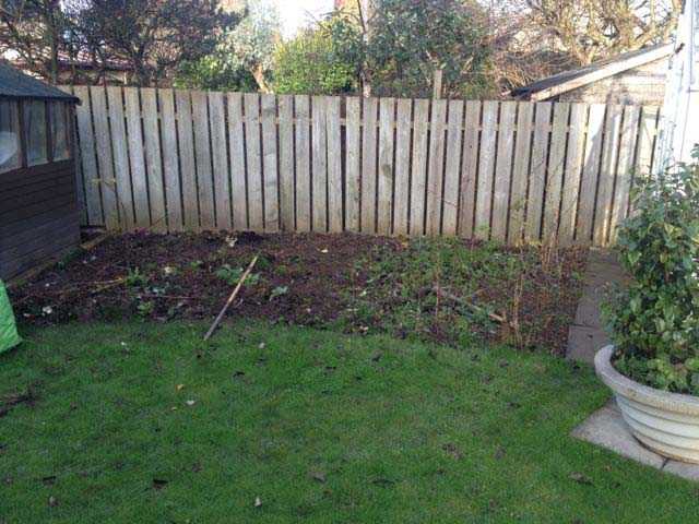 Turf and slab before @ Coulson Drive