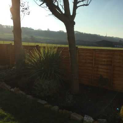 installation of new 4ft overlap panels after